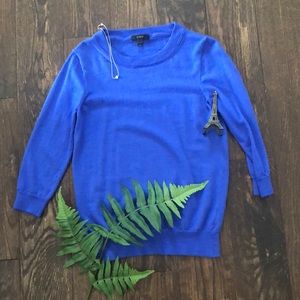 Blue Cashmere J.Crew Sweater